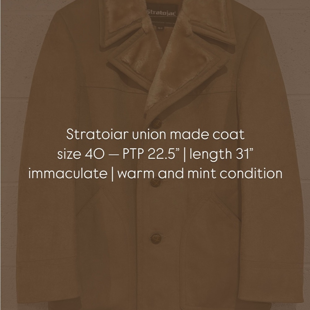 Vintage Stratojac fur lined coat | size 40 - Picture 7 of 7